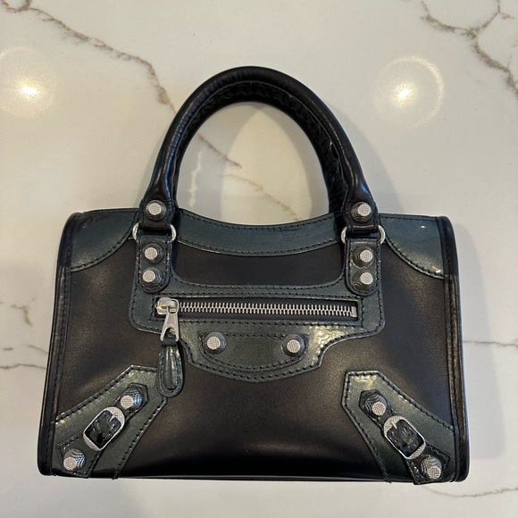 Balenciaga Mini City Dark Navy Handbag - Picture 3 of 14